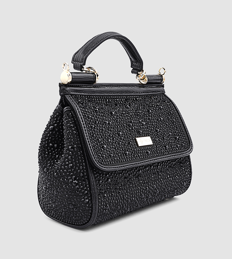 Embellished Satchel Bag