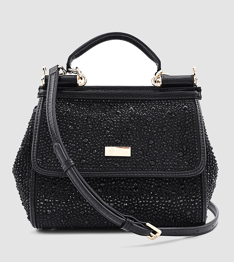 Embellished Satchel Bag