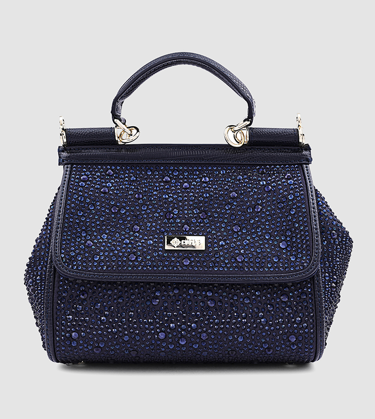 Embellished Satchel Bag