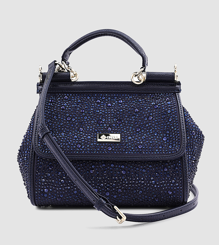 Embellished Satchel Bag