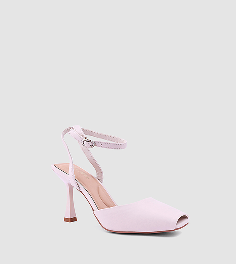 Ankle Strap Peep Toe Pumps