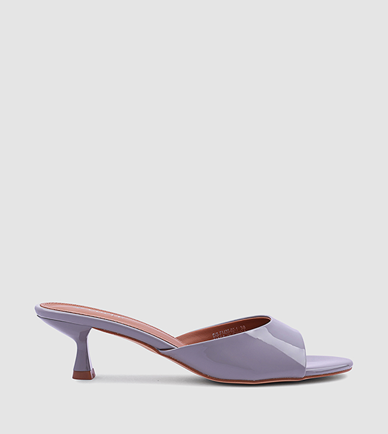 Solid Open Toe Heel Sandals