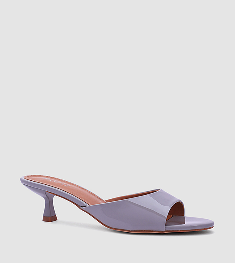 Solid Open Toe Heel Sandals