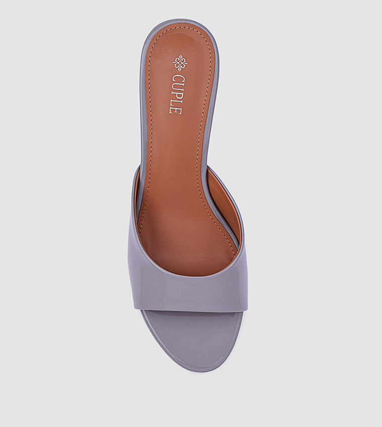 Solid Open Toe Heel Sandals