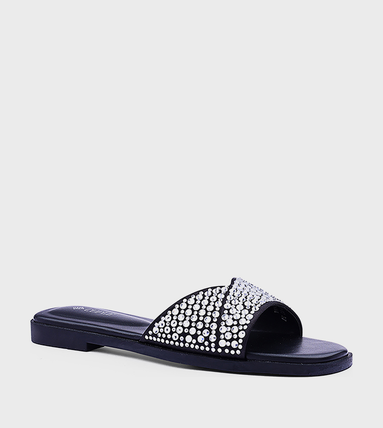 Cuple  Flat Sandals - Silver Flat Sandals