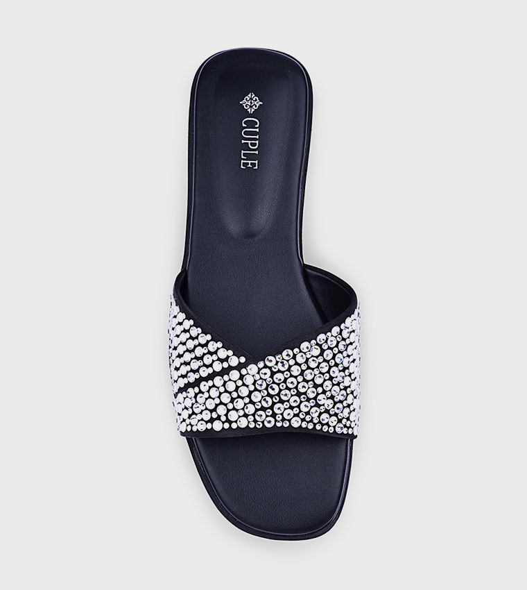 Cuple  Flat Sandals - Silver Flat Sandals