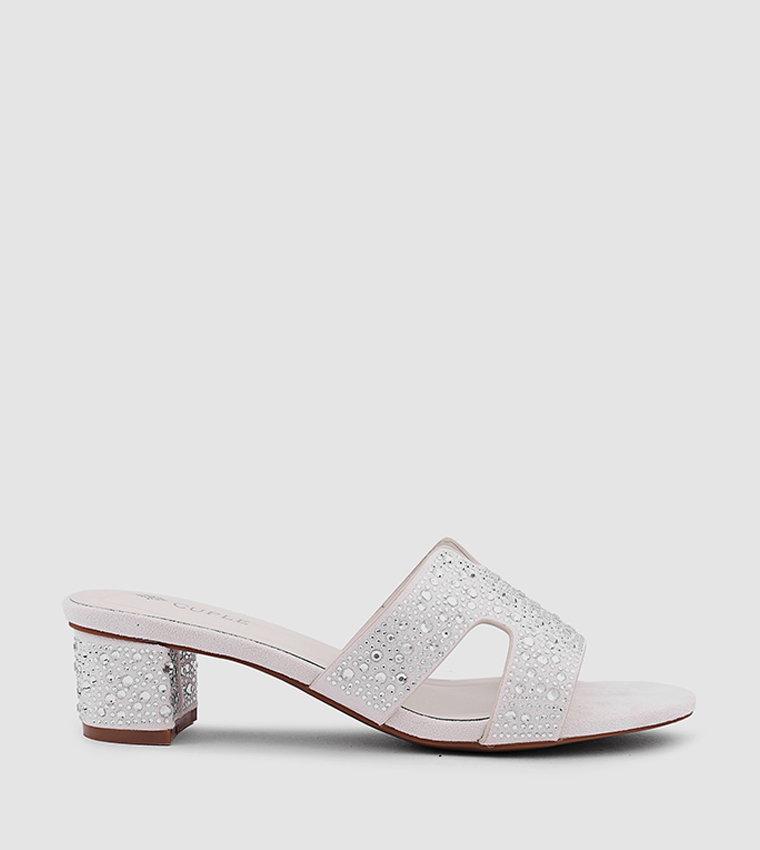 Embellished Block Heel Sandals