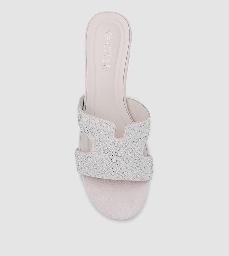 Embellished Block Heel Sandals