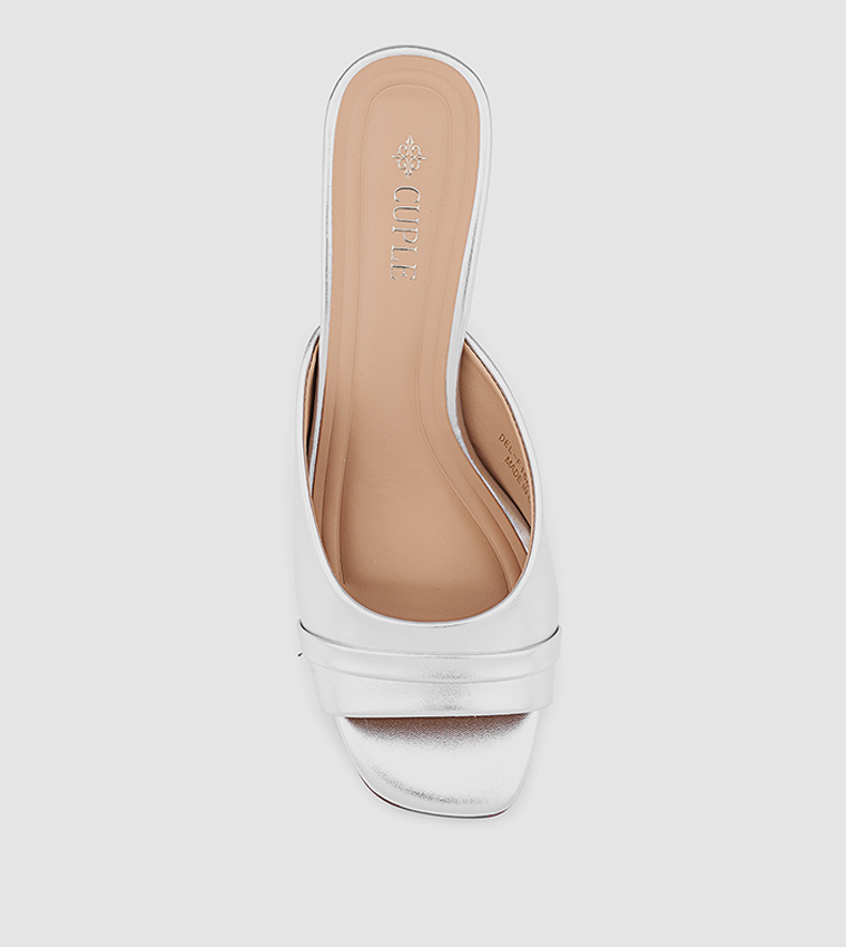 Cuple  Heels - Silver Heels