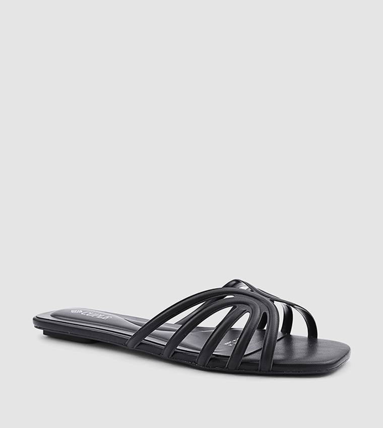 Cuple  Flat Sandals - BLACK Flat Sandals
