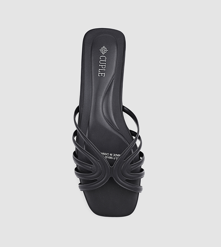 Cuple  Flat Sandals - BLACK Flat Sandals