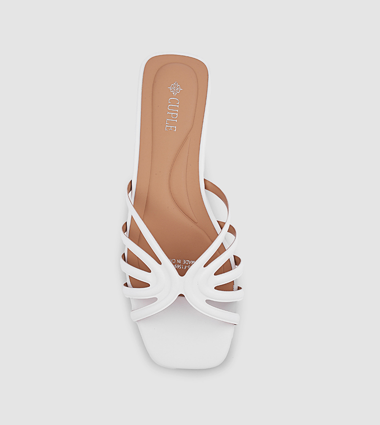 Cuple  Flat Sandals - White Flat Sandals