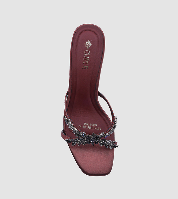 Cuple  Heels - Maroon Heels