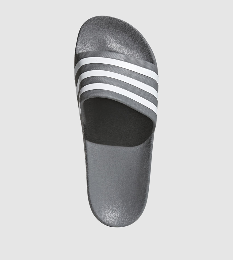 Adilette Aqua Striped Strap Slides