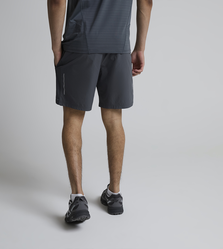 RUSH 2.0 Solid Drawstring Running Shorts