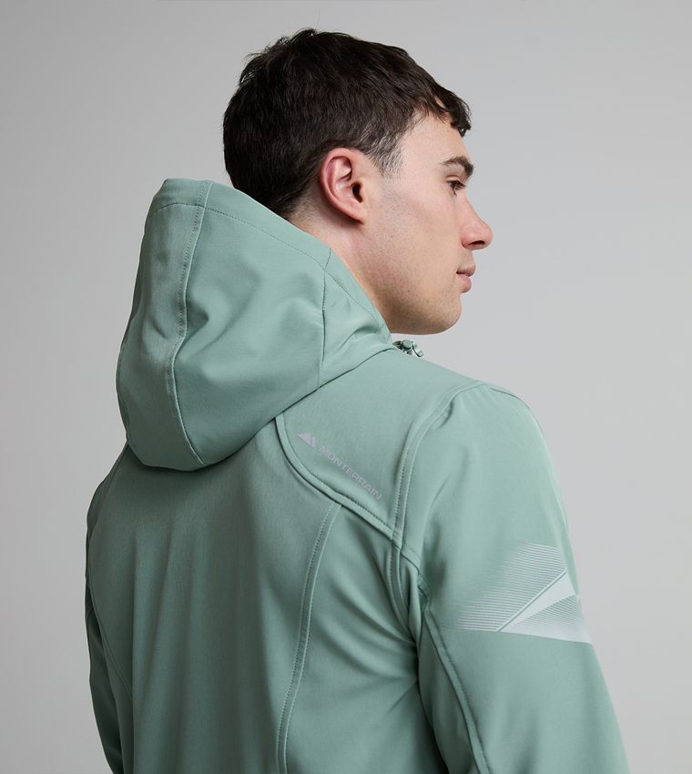 DISTANCE Solid Zip-Up Hooded Running Jacket