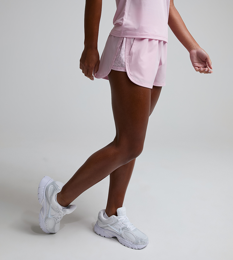 LAYA Drawstring Waist Active Shorts