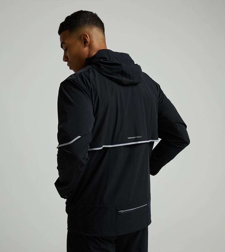 VENT 2.0 Solid Zip Through Hooded Running Jacket