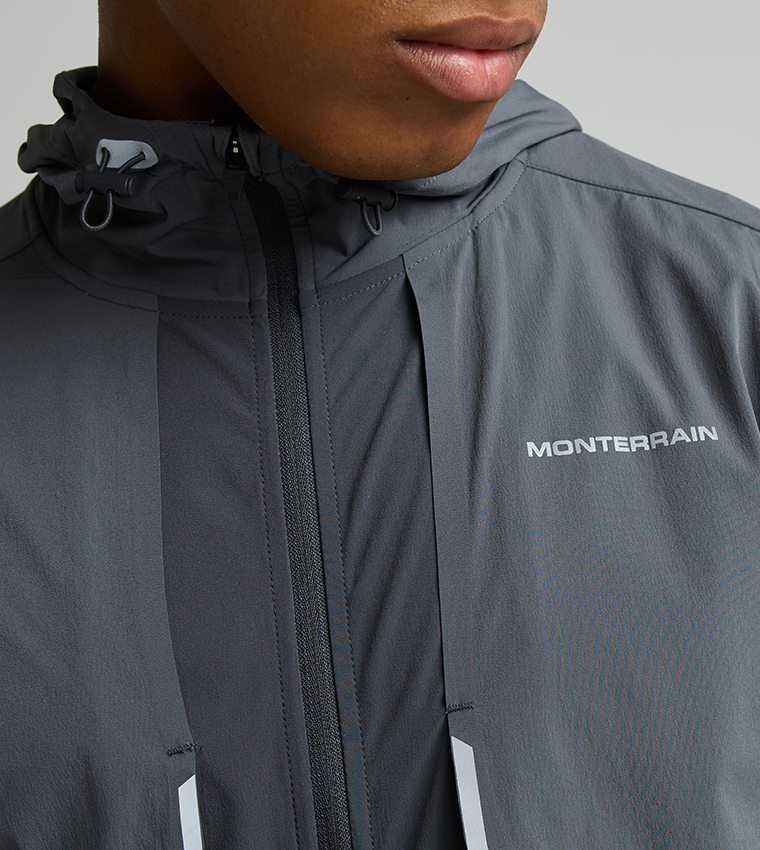 VENT 2.0 Solid Zip-Up Hooded Running Jacket