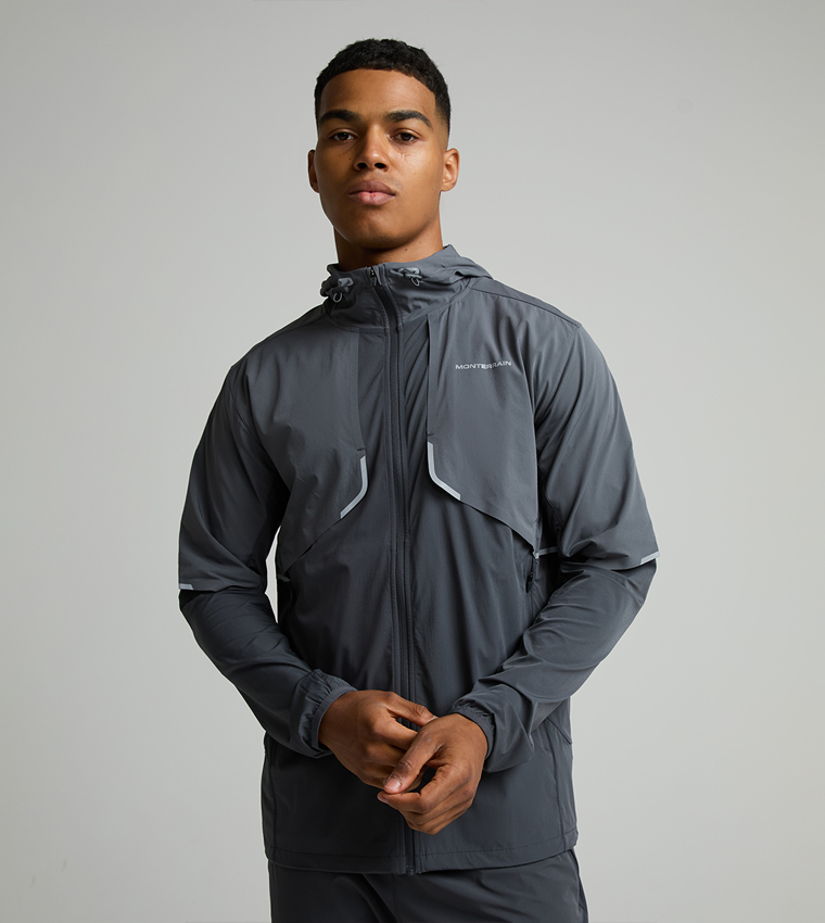 VENT 2.0 Solid Zip-Up Hooded Running Jacket