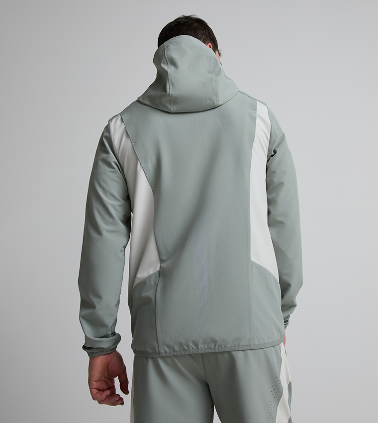 LYDER Solid Zipper Hooded Windbreaker Jacket
