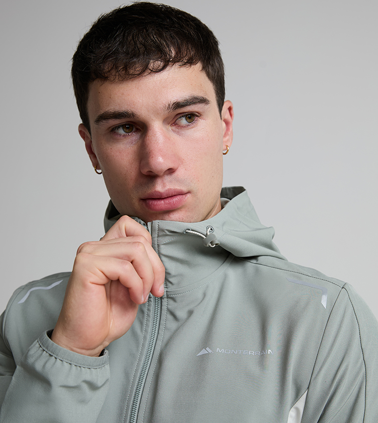 LYDER Solid Zipper Hooded Windbreaker Jacket