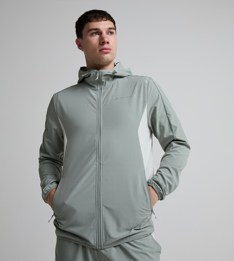 LYDER Solid Zipper Hooded Windbreaker Jacket