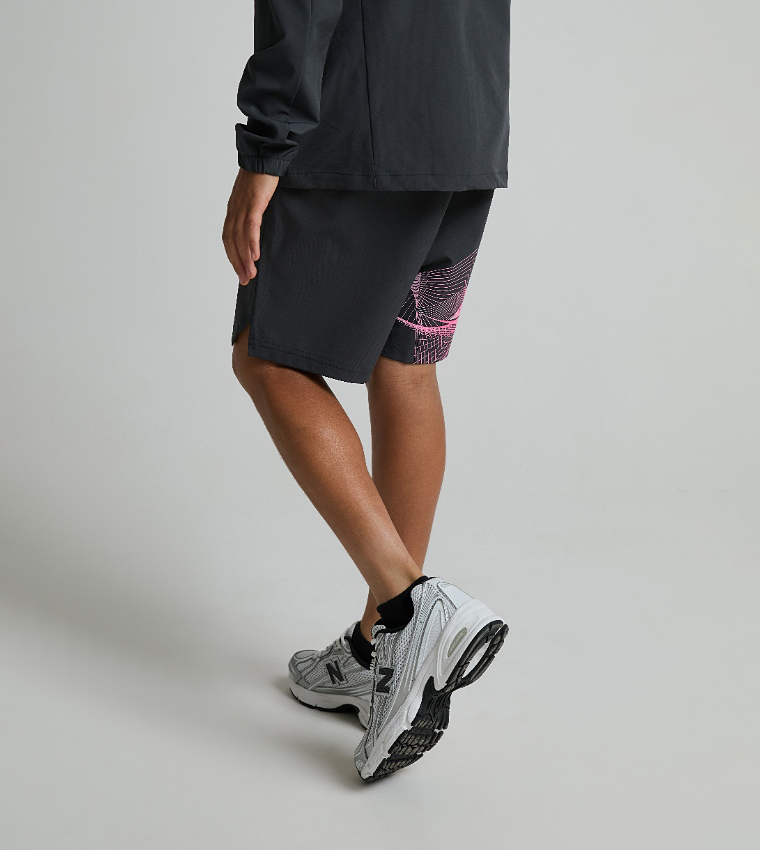 ABYSS Solid Drawstring Running Shorts