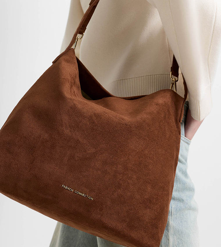 CAMILLE Suede Shoulder Bag