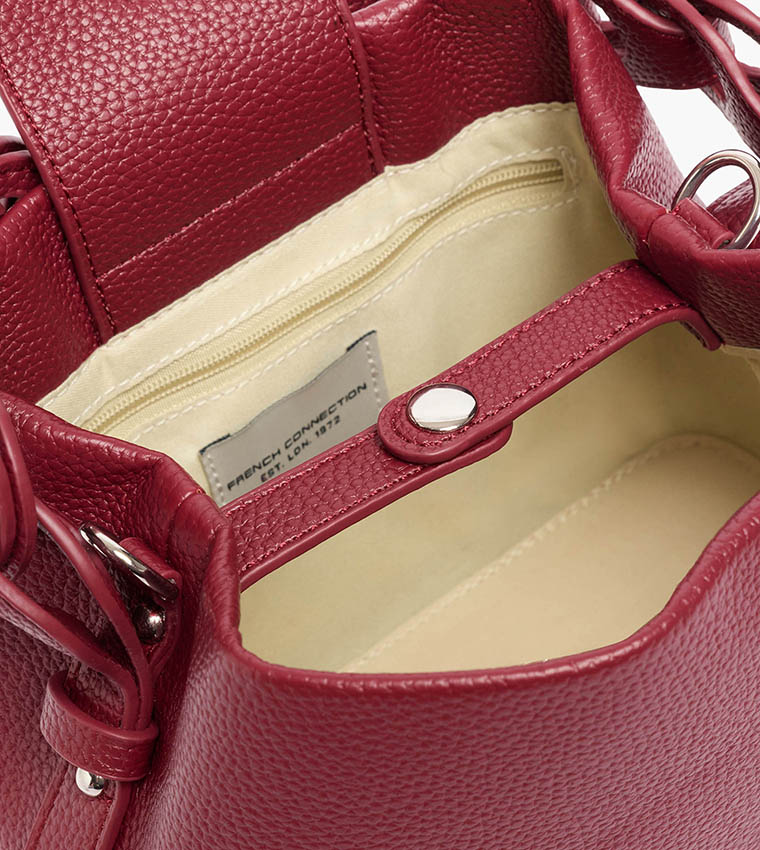SIENNA Textured Top Handle Bag