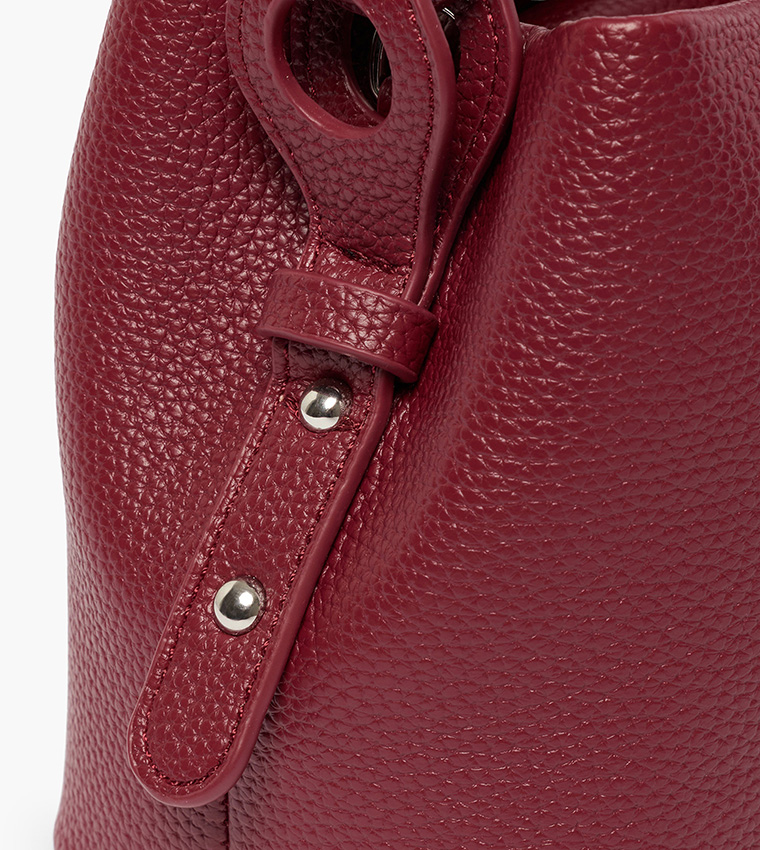 SIENNA Textured Top Handle Bag