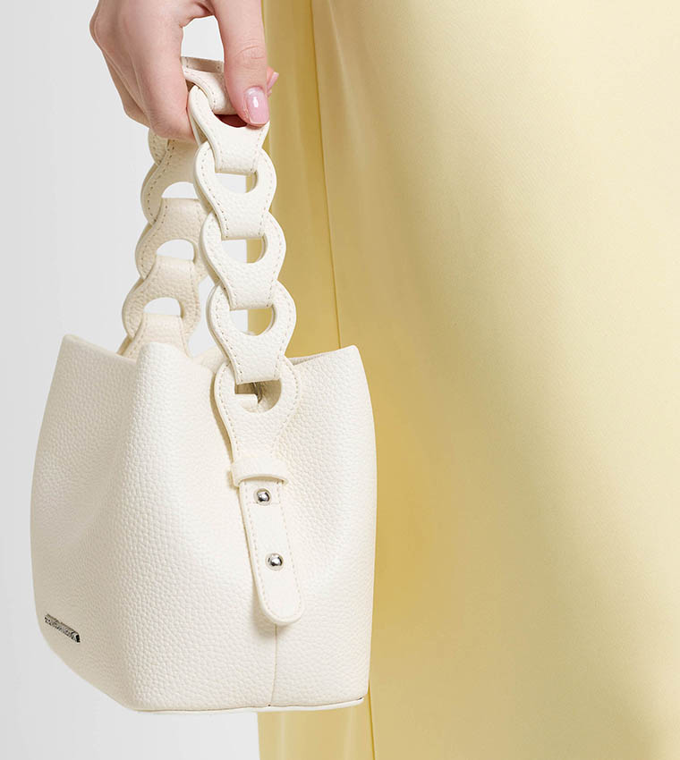 SIENNA Textured Top Handle Bag