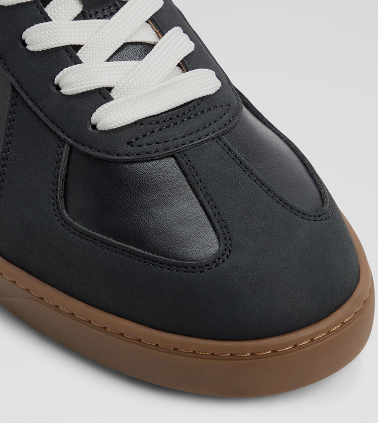 FENDER Solid Lace-Up Sneakers