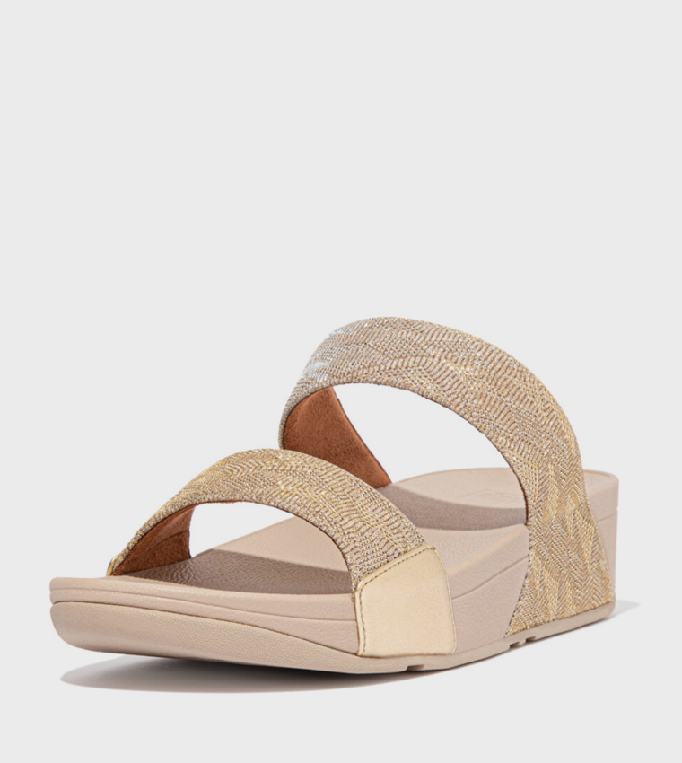 LULU GLITZ Embellished Comfort Sandals