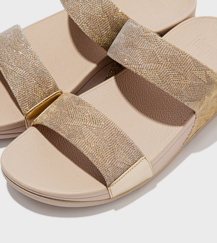 LULU GLITZ Embellished Comfort Sandals
