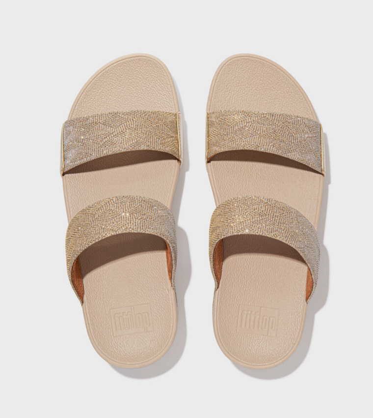 LULU GLITZ Embellished Comfort Sandals