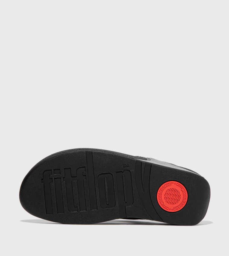 LULU GLITZ Toe-Post Embellished Comfort Sandals