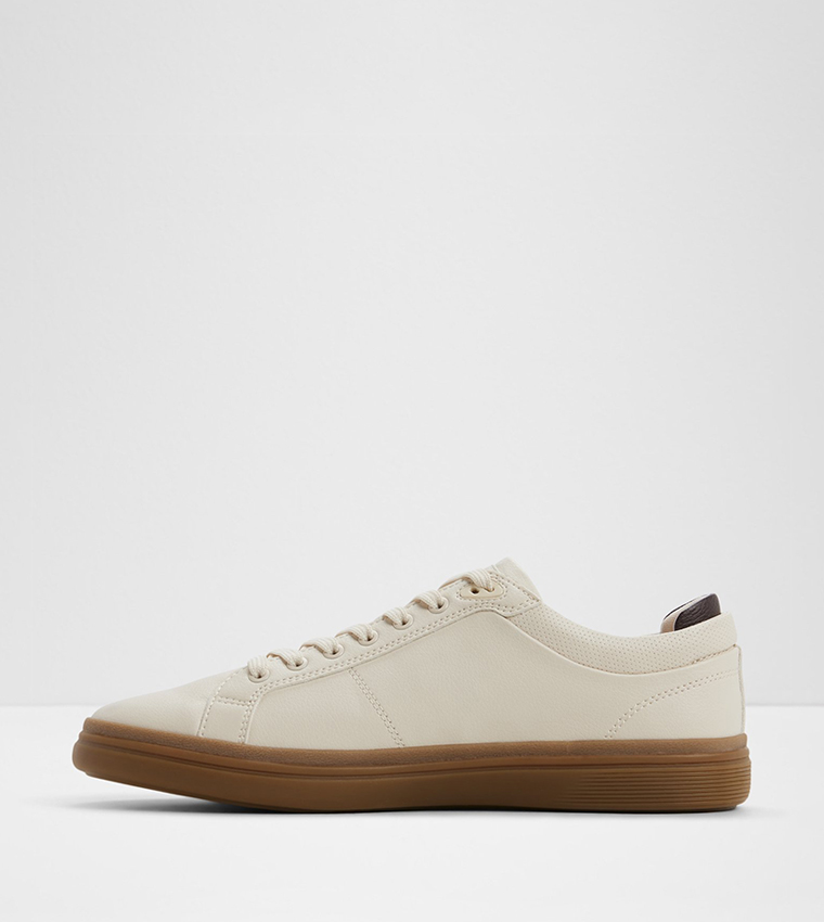 FINESPEC Solid Lace-Up Sneakers