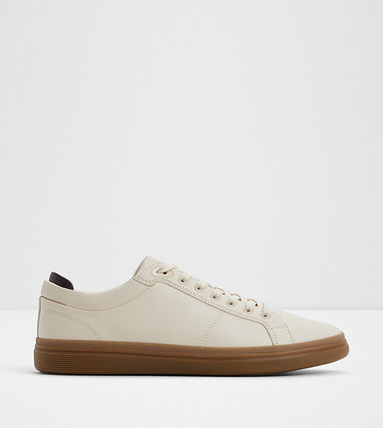 FINESPEC Solid Lace-Up Sneakers