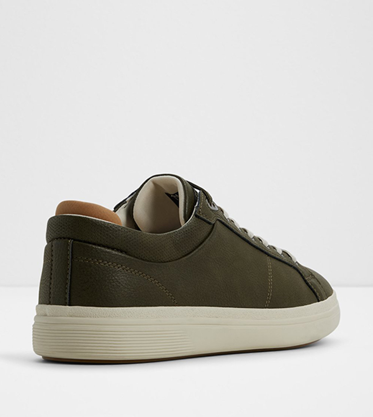 FINESPEC Solid Lace-Up Sneakers