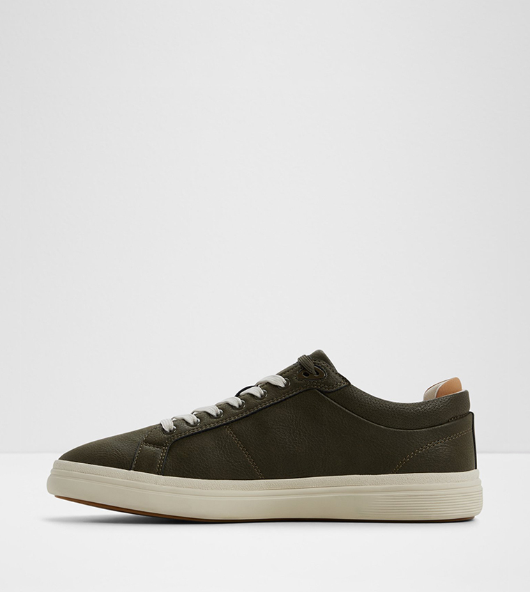 FINESPEC Solid Lace-Up Sneakers