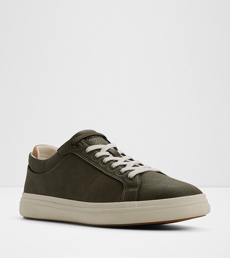 FINESPEC Solid Lace-Up Sneakers