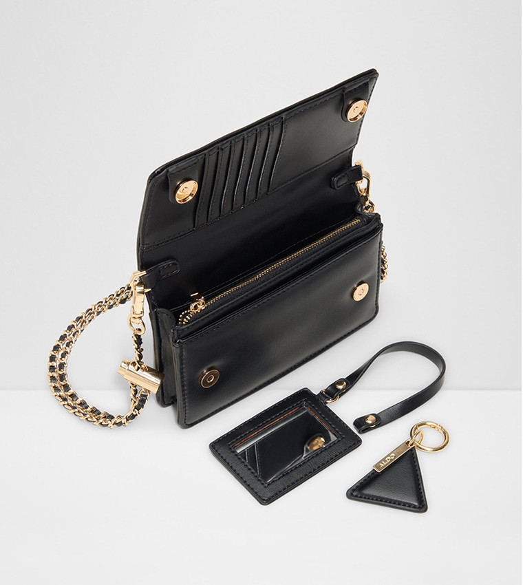 FITEVERYTHING Textured Flap Crossbody Bag