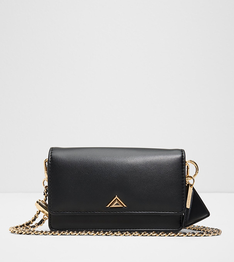 FITEVERYTHING Textured Flap Crossbody Bag