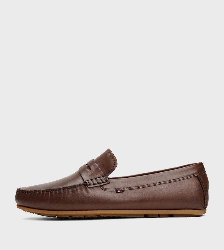 Solid Ruched Mocassins