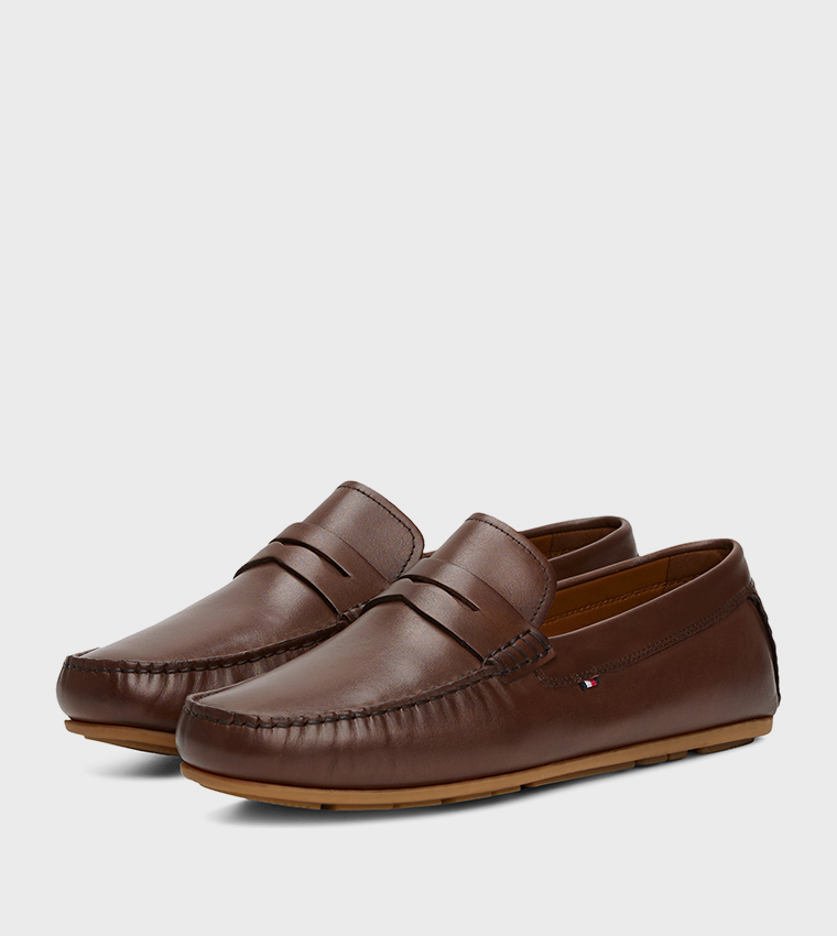 Solid Ruched Mocassins