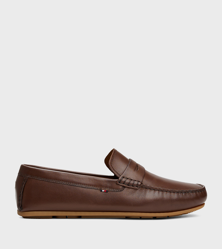 Solid Ruched Mocassins