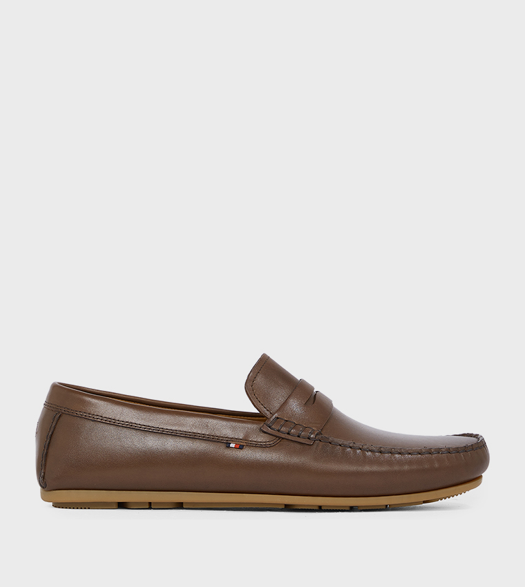Solid Ruched Mocassins