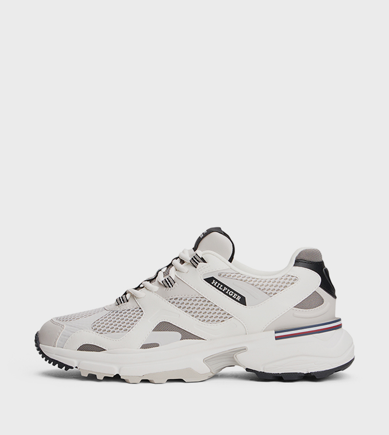 Logo Deail Lace-Up Running Shoes