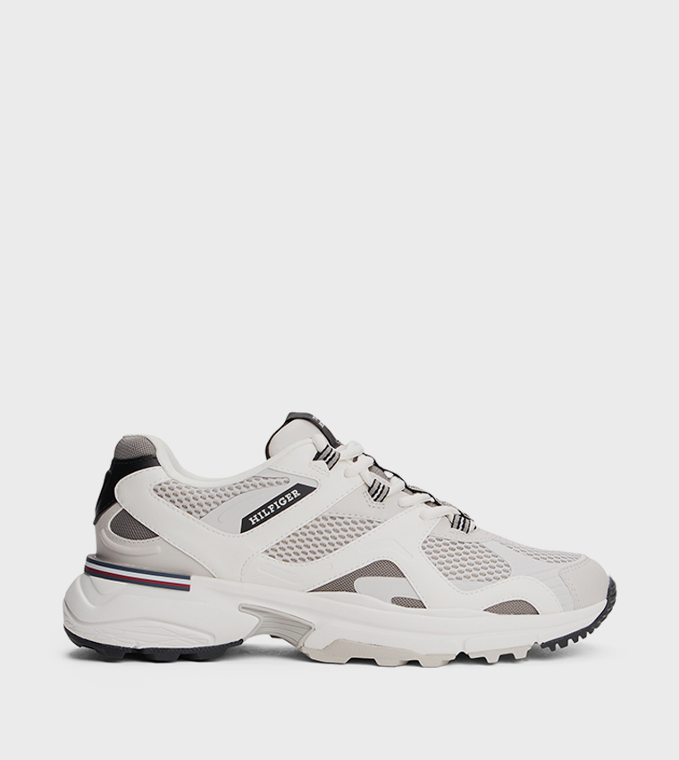 Logo Deail Lace-Up Running Shoes